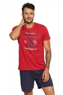 Pánské pyžamo Henderson 37845 červená | červená | XL
