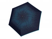 Doppler Carbonsteel SLIM Passion skládací plochý deštník - Tyrkysová
