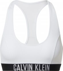 Calvin Klein Swimwear Horní díl plavek bílá / černá