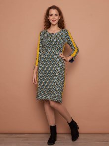 Tranquillo barevné šaty se vzory - M