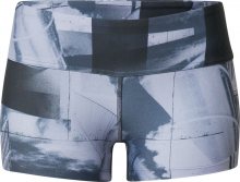 REEBOK Sportovní kalhoty \'Chase Bootie\' černá / bílá / šedá