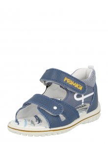 PRIMIGI Otevřená obuv chladná modrá / bílá / žlutá