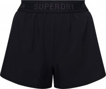 Superdry Sportovní kalhoty černá / šedá