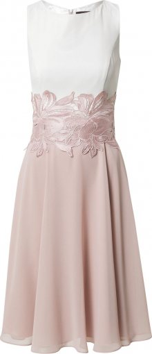 Vera Mont Koktejlové šaty bílá / růže