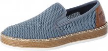 RIEKER Espadrilky hnědá / kouřově modrá