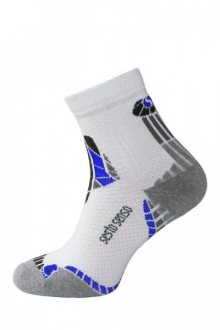 Sesto Senso ponožky Multisport 01 šedá 45-47 bílo-modrá