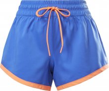 REEBOK Sportovní kalhoty modrá / oranžová