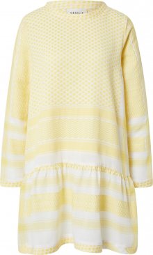 Cecilie Copenhagen Šaty světle žlutá / bílá