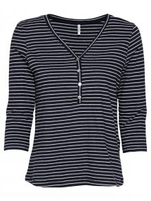 ONLY Tričko \'MARY\' tmavě modrá / bílá