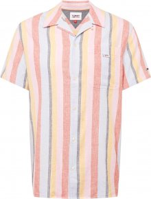 Tommy Jeans Košile světle růžová / azurová / světle červená / světle žlutá / tmavě fialová