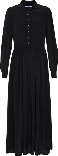 Calvin Klein Košilové šaty \'LIGHT VISCOSE MAXI DRESS LS\' černá