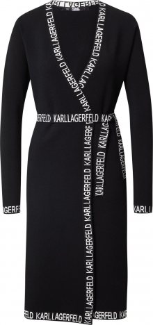 Karl Lagerfeld Šaty černá / bílá