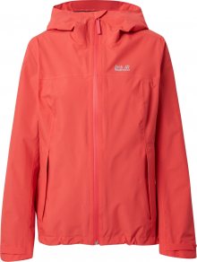 JACK WOLFSKIN Outdoorová bunda \'JWP Shell\' červená / černá / svítivě žlutá