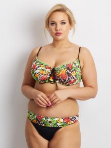 Černé puntíkované tankiny PLUS SIZE 38