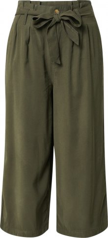 ONLY Kalhoty se sklady v pase \'Aminta-Aris\' olivová