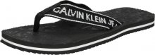 Calvin Klein Jeans Žabky černá / bílá