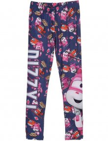 Super wings jett and dizzy tmavě fialové vzorované legíny