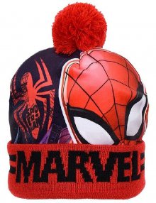 červená zimní čepice spider-man