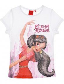Elena from avalor bílé dívčí tričko s potiskem