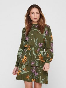 Only zelené květované šaty Palm - M
