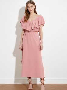 Trendyol růžové maxi šaty - XS