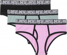 DIESEL Kalhotky pink / zelená / černá