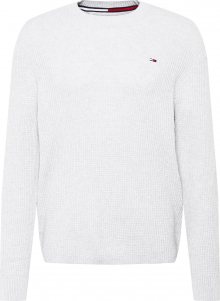 Tommy Jeans Svetr \'HONEYCOMB\' světle šedá