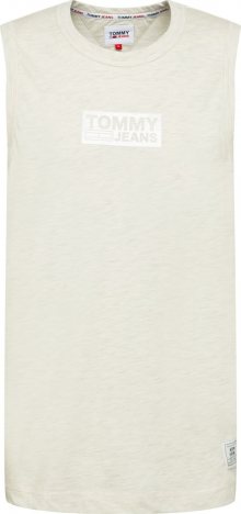 Tommy Jeans Tričko bílý melír