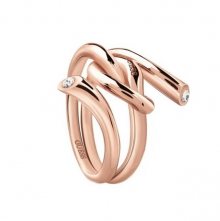 Guess rose gold prsten Knot - 56