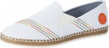 RIEKER Espadrilky bílá / oranžová / žlutá / červená / zelená