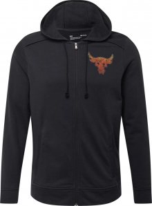 UNDER ARMOUR Sportovní mikina s kapucí \'Pjt Rock\' černá / bílá / oranžová / červená
