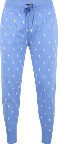 POLO RALPH LAUREN Pyžamové kalhoty nebeská modř / bílá