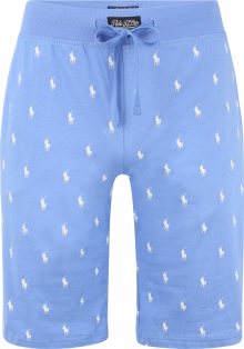 Polo Ralph Lauren Pyžamové kalhoty nebeská modř / bílá
