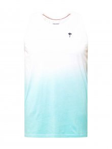 BLEND Tričko bílá / námořnická modř / aqua modrá