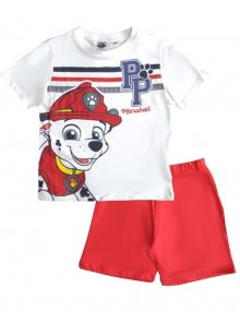 Paw patrol marshall červeno-bílé chlapecké pyžamo