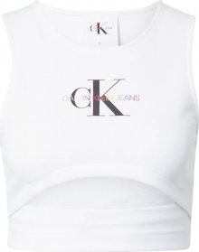 Calvin Klein Jeans Top \'MILANO\' bílá / černá