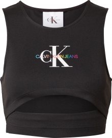 Calvin Klein Jeans Top \'MILANO\' černá / bílá / mix barev