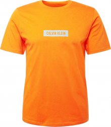 Calvin Klein Performance Funkční tričko tmavě oranžová / pastelová modrá