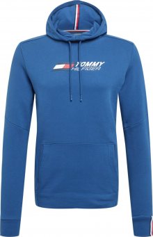 Tommy Sport Sportovní mikina modrá / námořnická modř / bílá / červená