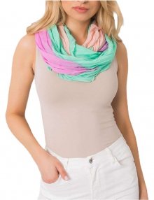 Zeleno-růžový dámský šátek