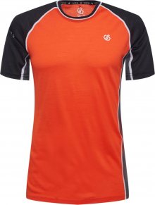 DARE2B Funkční tričko \'Conflux\' černá / tmavě oranžová / tmavě šedá