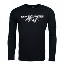 NORTHFINDER pánské triko cotton logo mountain CALLISTO black 2XL
