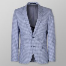 Pánské sako s jemným šedo-modrým vzorem  10738