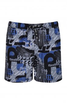 Pánské plavkové šortky Reebok 71021 Thorne Swim Short modrý otisk M