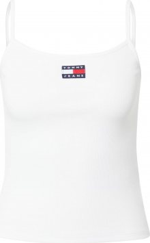 Tommy Jeans Top bílá / námořnická modř / červená