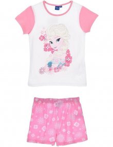 Frozen růžovo-bílé dívčí pyžamo