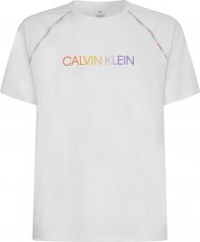 Calvin Klein Performance Funkční tričko \'Pride\' bílá / svítivě fialová / orchidej / mandarinkoná / světle červená