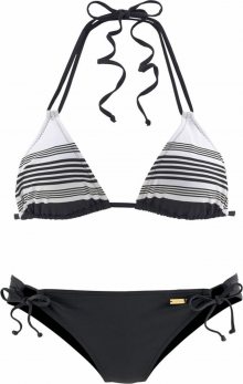 JETTE Bikiny černá / bílá