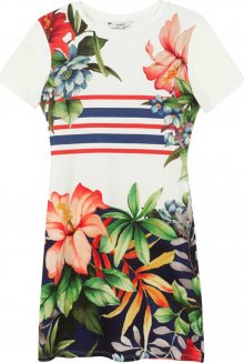 Desigual Letní šaty \'VEST_SAIFO\' bílá / mix barev