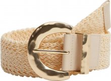 MANGO Opasek \'ALLEN\' béžová / zlatá